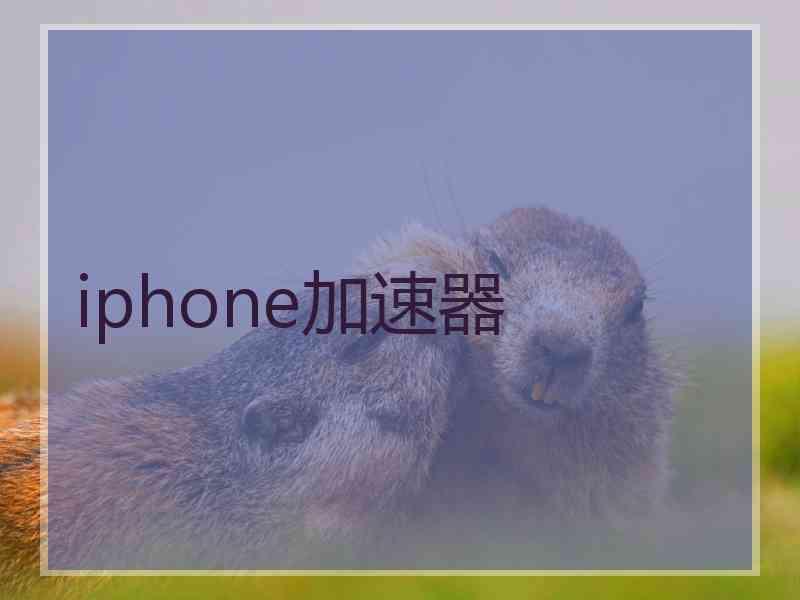 iphone加速器