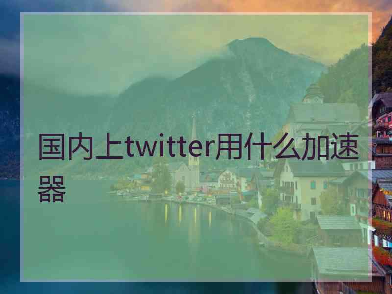 国内上twitter用什么加速器