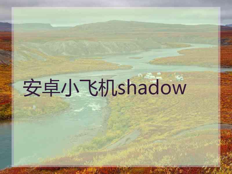 安卓小飞机shadow