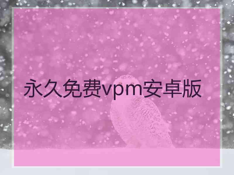 永久免费vpm安卓版