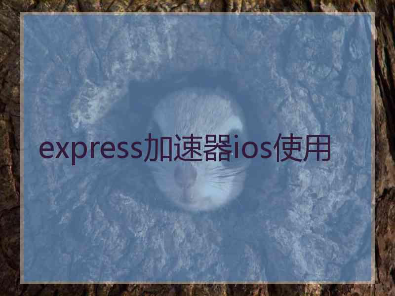 express加速器ios使用