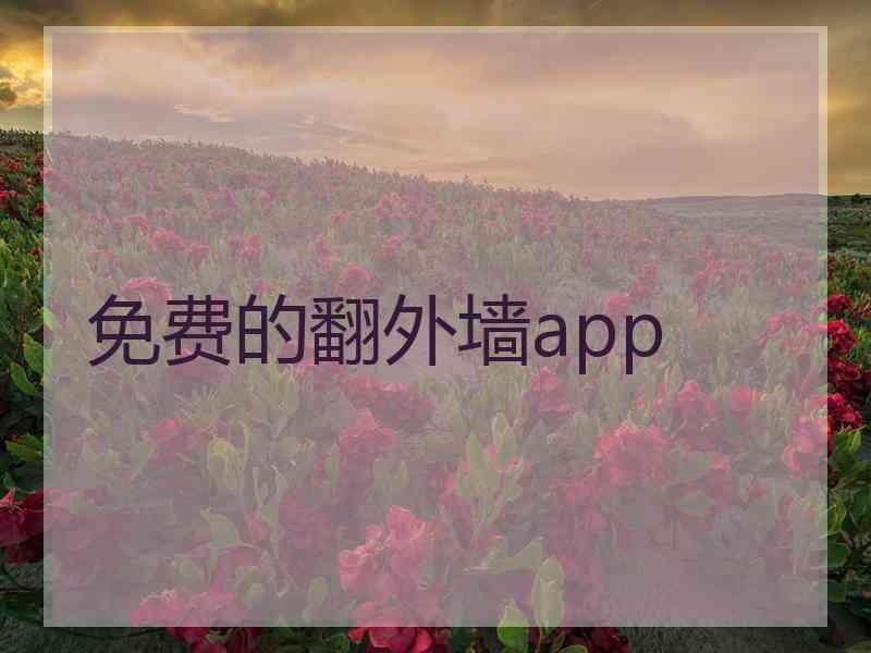 免费的翻外墙app